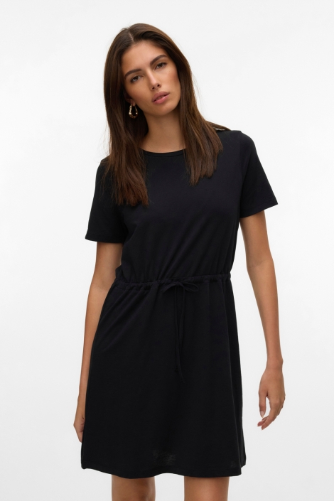 Vero Moda vmluna ss short string dress jrs no